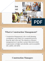 Construction Management: - Anna Pamela S. Detablan
