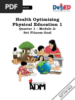 Health Optimizing Physical Education 1: Quarter 1 - Module 2: Set Fitness Goal