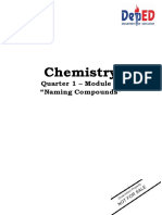 Chemistry: Quarter 1 - Module 7: "Naming Compounds"