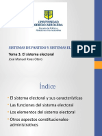 Tema 3 Sistemas de Partidos y Sistemas Electorales