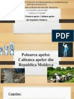 POLUAREA APELOR, Calitatea Apelor in RM