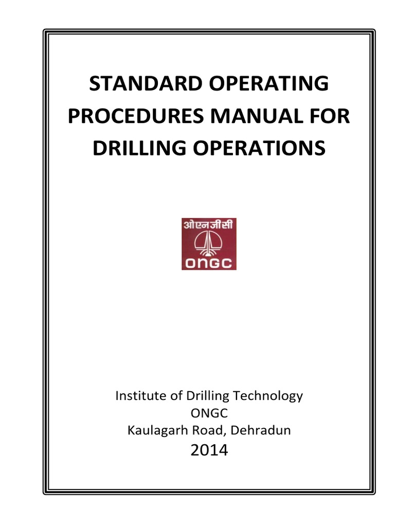 Drilling Operations SOP Manual | PDF | Casing (Borehole) | Drilling Rig
