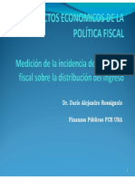 Efectos Distributivos de La Politica Fiscal - Dario - Rossignolo PDF