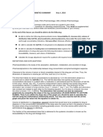 May 4, 2010 Class: Surgery: Basic Clinical Pharmacokinetics Summary