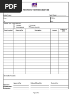 Property Transfer Report: Entity Name: Fund Cluster