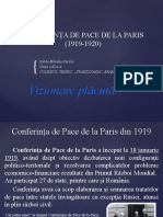 CONFERINTA DE PACE DE LA PARIS 1919-1920