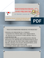Hypertension/High Blood Pressure: By: Timothy I. Galano, RN