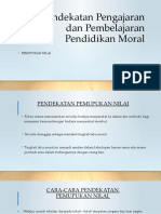 Pendekatan Pemupukan Nilai