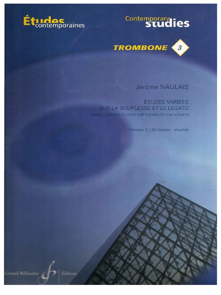 Jérome Naulais Études Variées Sur La Souplesse Et Le Legato Vol. 1