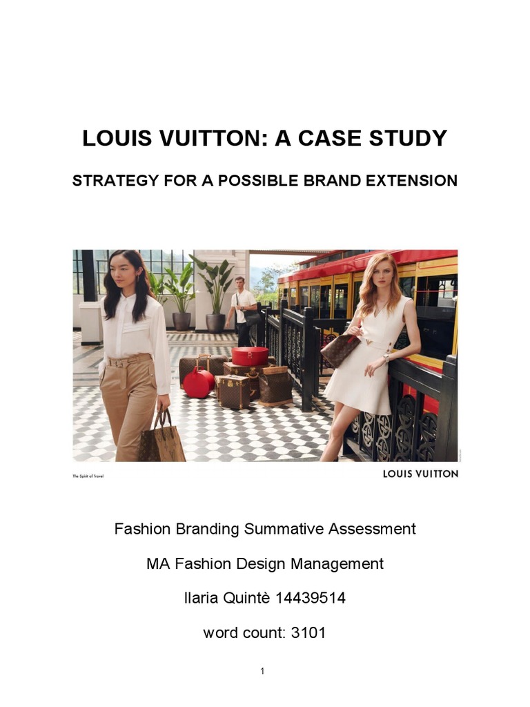 Louis Vuitton: A Case Study: Strategy For A Possible Brand Extension, PDF, Luxury Goods