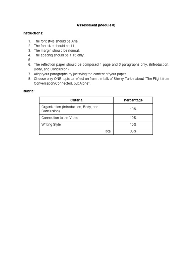 Module 3 - Assessment | PDF