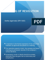 Drafting of Resolution: Sneha Agarwala (0911365)