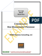 C R M P: Ybersecurity ISK Anagement Rogram