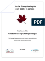 Bioenergy Challenge Dialogue - Final Report, July 2006