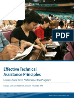 Effective Technical Assistance Principles: Lessons From Three Performance Pay Programs
