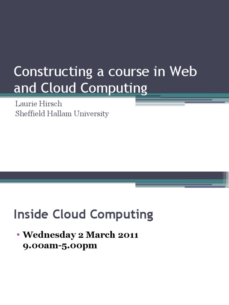 Constructing The Cloud Computing MSC | PDF | Cloud Computing | Virtual ...