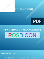 Chapter 3: Planning: Organization and Management