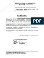 Certificado de Trabajo