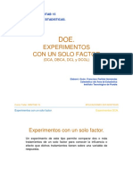 Tutorial Minitab 15. Diseños de Experimentos Con Un Factor. Dca. Dbca. Dcl. DCGL PDF