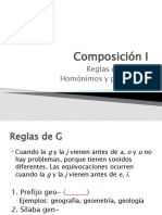 Clase 4-G, J y H-Homónimos y Parónimos