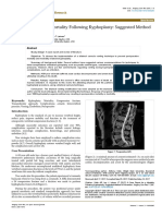 Surgery:: A Case Report For A Mortality Following Kyphoplasty: Suggested Method of Prevention