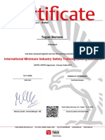 Tejpal Barnela: International Minimum Industry Safety Training (IMIST) Standard