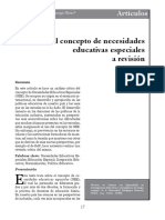 Análisis crítico del concepto de Necesidades Educativas Especiales