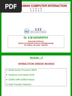 Cse4015 Human Computer Interaction: Dr. S M Satapathy