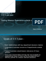 VA Region 4 3 X 3 Call Plan Selling Mission Relevance Outside of IT