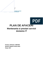 PLAN DE AFACERI Negoita Cristian