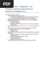 SMAN460/440 - SMAN360 - JL2 Firmware Update Instructions For Website and Update Docs