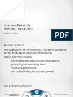 Business Research Methods-Introduction: Dr. Nadeem Uz Zaman