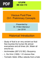 Viscous Fluid Flow Ch1-Preliminary Concepts: Kfupm ME 532-172