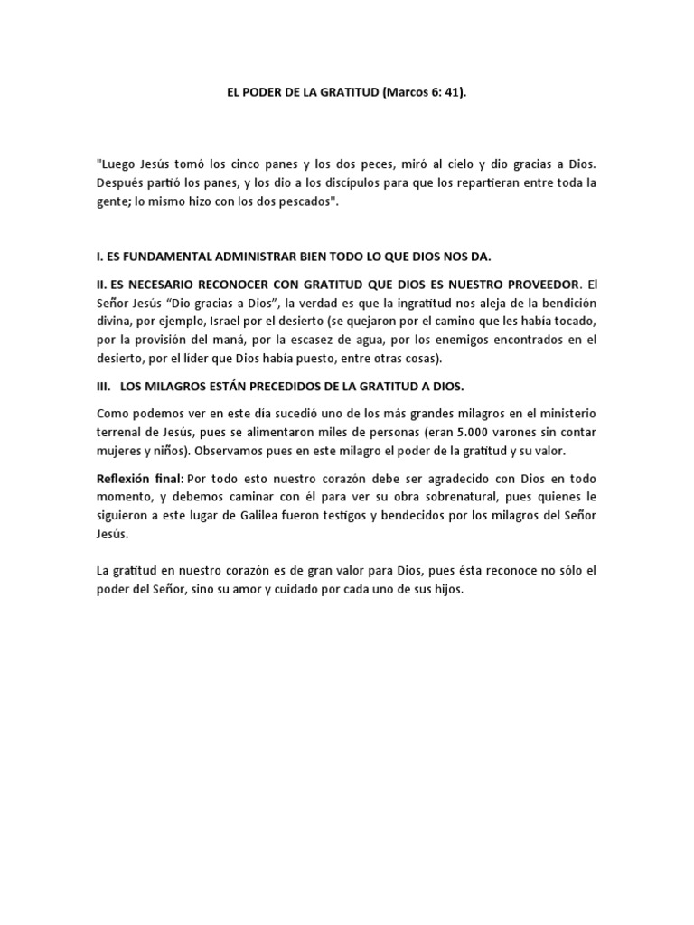 El Poder de La Gratitud | PDF