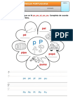 Atividades de alfabetização com a letra P