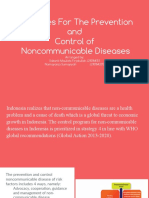Strategies For The Prevention and Control of Noncommunicable Diseases in Indonesia