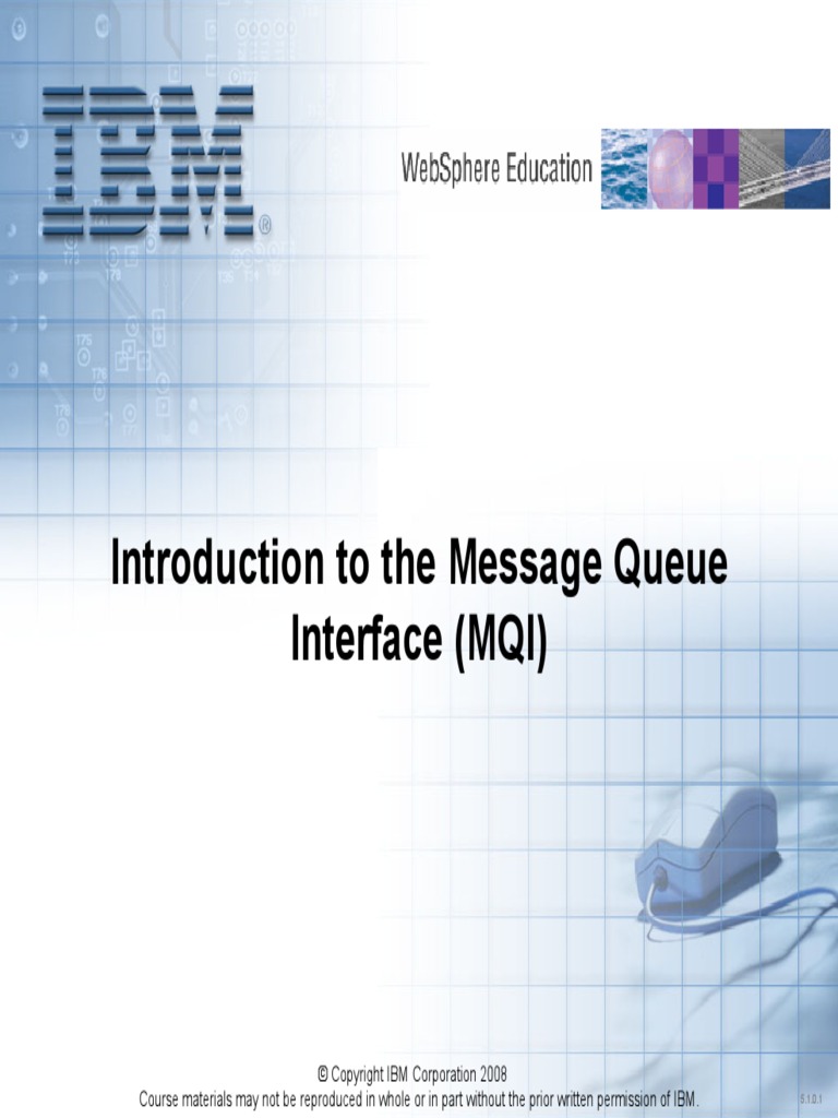 Introduction To The Message Queue Interface (MQI) Download Free PDF Computer Programming