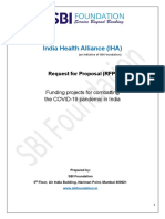 SBIF India Health Allaince Covid-19 RFP