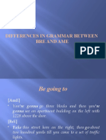 Differences in Grammar Between BrE and AmE