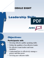 Module Eight: Leadership Skills
