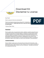 Kit Disclaimer & License