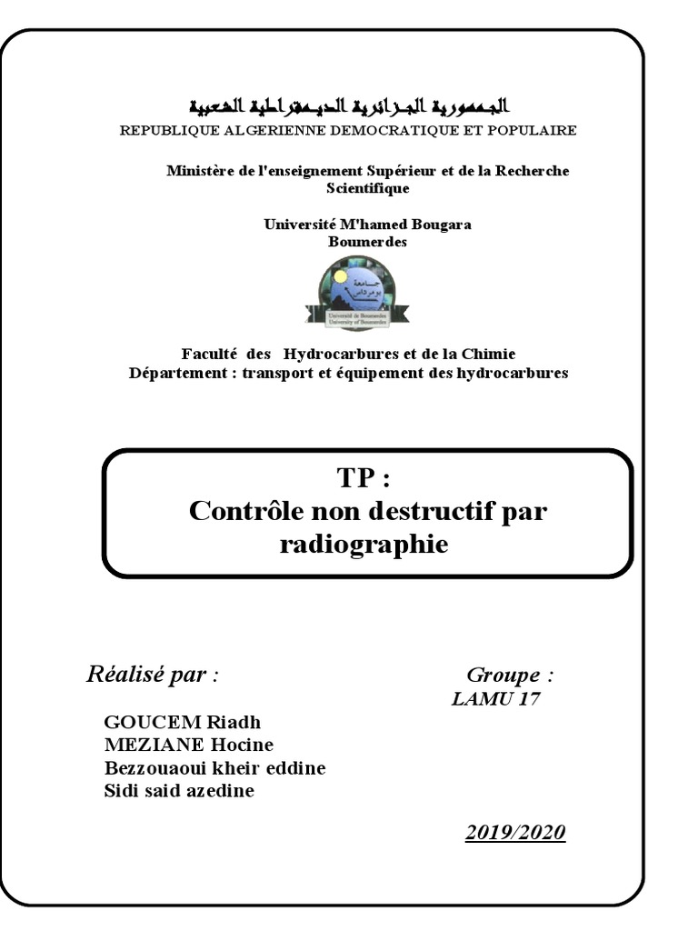 TP CND 2 | PDF | Contrôle non destructif | Rayon X