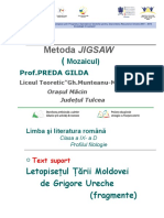 Metoda Mozaic - Prof - Preda Gilda - Liceul Măcin