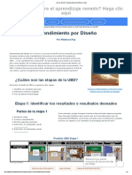 ¿Qué Es La UBD - Comprensión Por Diseño en El Aula PDF