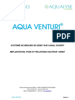 Manuel Canal de Mesure Debit AQUA VENTURI