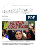 Plebiscito Histórico en Chile - Por Qué Es Tan Polémica La Constitución Que El 80% de Los Votantes Chilenos Votó Por Reemplazar - BBC News Mundo