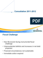 N.B.'s Pre-Budget Consultation Presentation