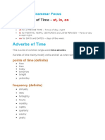 Grammar Focus: Prepositions and Adverbs of Time