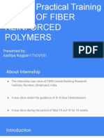 CV440-Practical Training Study of Fiber Reinforced Polymers