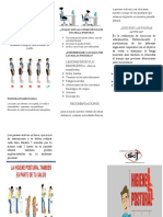 Folleto de Higiene Postural